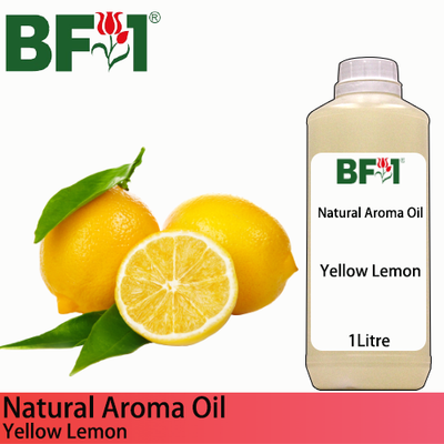 Natural Aroma Oil (AO) - Lemon - Yellow Lemon Aroma Oil  - 1L