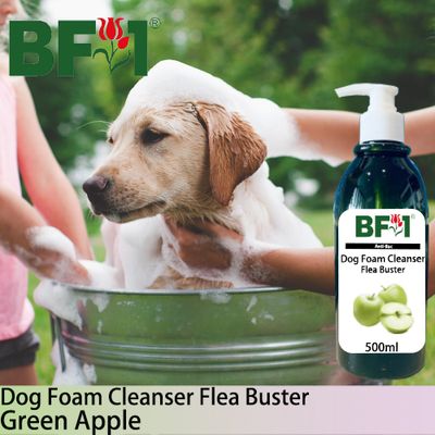 Dog Foam Cleanser Flea Buster (DFC-Dog) - Apple - Green Apple - 500ml ⭐⭐⭐⭐⭐