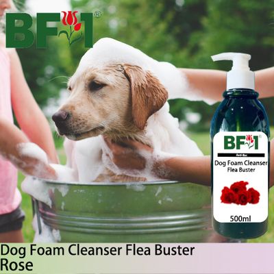 Dog Foam Cleanser Flea Buster (DFC-Dog) - Rose - 500ml ⭐⭐⭐⭐⭐