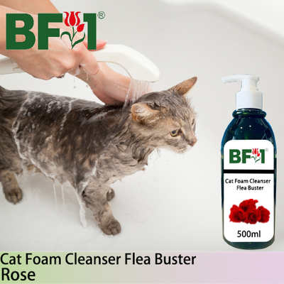 Cat Foam Cleanser Flea Buster (CFC-Cat) - Rose - 500ml ⭐⭐⭐⭐⭐