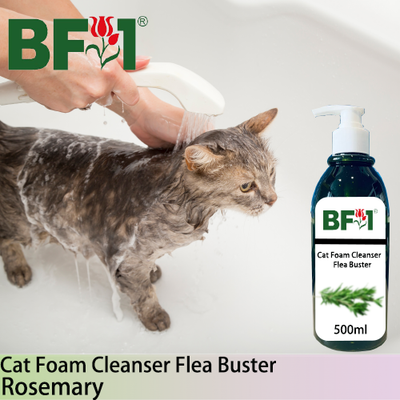 Cat Foam Cleanser Flea Buster (CFC-Cat) - Rosemary - 500ml ⭐⭐⭐⭐⭐