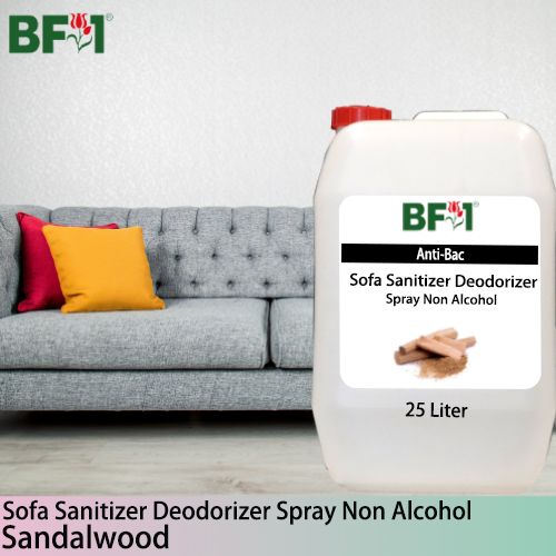 (ABSSD1) Sandalwood Anti-Bac Sofa Sanitizer Deodorizer Spray - Non Alcohol - 25L (ABSSD1) Sandalwood Anti-Bac Sofa Sanitizer Deodorizer Spray - Non Alcohol - 25L