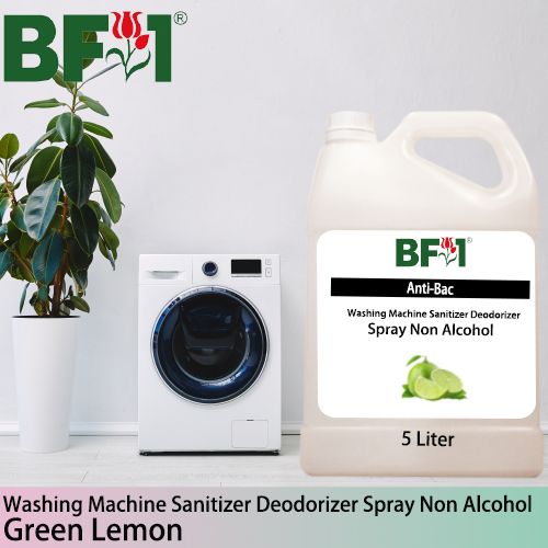 (ABWMSD) Lemon - Green Lemon Anti-Bac Washing Machine Sanitizer Deodorizer Spray - Non Alcohol - 5L (ABWMSD) Lemon - Green Lemon Anti-Bac Washing Machine Sanitizer Deodorizer Spray - Non Alcohol - 5L