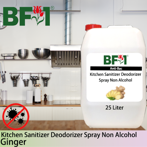 (ABKSD) Ginger Anti-Bac Kitchen Sanitizer Deodorizer Spray - Non Alcohol - 25L