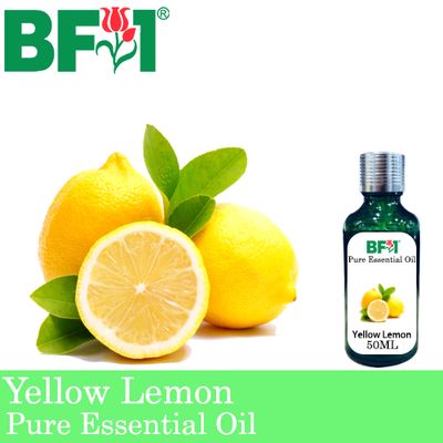 Pure Essential Oil (EO) - Lemon - Yellow Lemon Essential Oil - 50ml