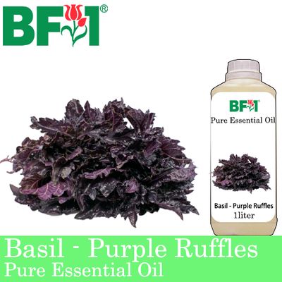 Pure Essential Oil (EO) - Basil - Purple Ruffles Basil Essential Oil - 1L Pure Essential Oil (EO) - Basil - Purple Ruffles Basil Essential Oil - 1L