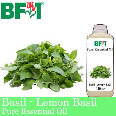 Pure Essential Oil (EO) - Basil - Lemon Basil ( Citriodorum Basil ) Essential Oil - 1L Pure Essential Oil (EO) - Basil - Lemon Basil ( Citriodorum Basil ) Essential Oil - 1L