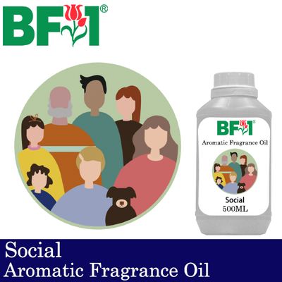 Aromatic Fragrance Oil (AFO) - Social - 500ml Aromatic Fragrance Oil (AFO) - Social - 500ml