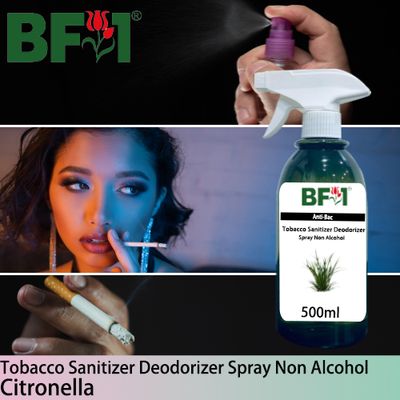 (ABTSD1) Citronella Anti-Bac Tobacco Sanitizer Deodorizer Spray - Non Alcohol - 500ml