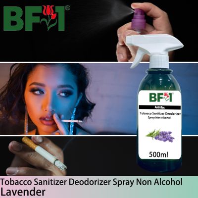 (ABTSD1) Lavender Anti-Bac Tobacco Sanitizer Deodorizer Spray - Non Alcohol - 500ml