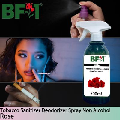 (ABTSD1) Rose Anti-Bac Tobacco Sanitizer Deodorizer Spray - Non Alcohol - 500ml