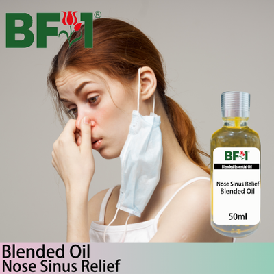 Blended Essential Oil (BO) - Nose Sinus Relief Essential Oil - 50ml Blended Essential Oil (BO) - Nose Sinus Relief Essential Oil - 50ml