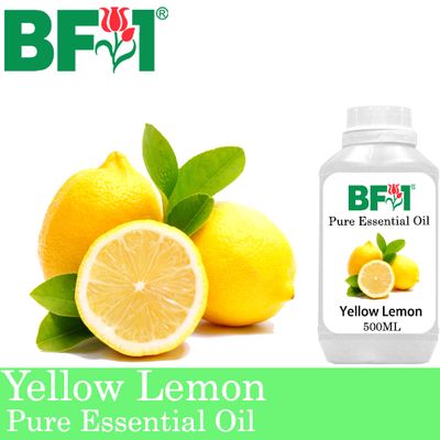 Pure Essential Oil (EO) - Lemon - Yellow Lemon Essential Oil - 500ml