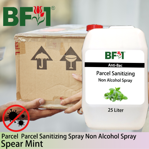 Anti-Bac Parcel Sanitizing Spray Non Alcohol (ABPS) - mint - Spear Mint - 25L Anti-Bac Parcel Sanitizing Spray Non Alcohol (ABPS) - mint - Spear Mint - 25L