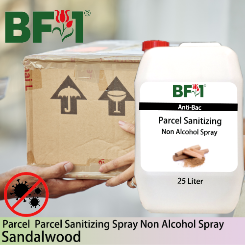 Anti-Bac Parcel Sanitizing Spray Non Alcohol (ABPS) - Sandalwood - 25L Anti-Bac Parcel Sanitizing Spray Non Alcohol (ABPS) - Sandalwood - 25L