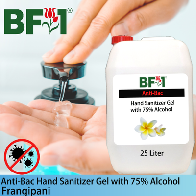 Anti-Bac Hand Sanitizer Gel with 75% Alcohol (ABHSG) - Frangipani - 25L Anti-Bac Hand Sanitizer Gel with 75% Alcohol (ABHSG) - Frangipani - 25L
