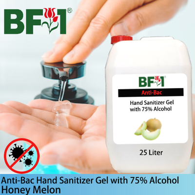 Anti-Bac Hand Sanitizer Gel with 75% Alcohol (ABHSG) - Honey Melon - 25L Anti-Bac Hand Sanitizer Gel with 75% Alcohol (ABHSG) - Honey Melon - 25L