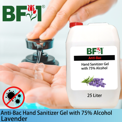Anti-Bac Hand Sanitizer Gel with 75% Alcohol (ABHSG) - Lavender - 25L Anti-Bac Hand Sanitizer Gel with 75% Alcohol (ABHSG) - Lavender - 25L