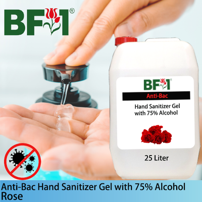 Anti-Bac Hand Sanitizer Gel with 75% Alcohol (ABHSG) - Rose - 25L Anti-Bac Hand Sanitizer Gel with 75% Alcohol (ABHSG) - Rose - 25L