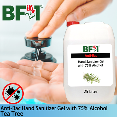 Anti-Bac Hand Sanitizer Gel with 75% Alcohol (ABHSG) - Tea Tree - 25L Anti-Bac Hand Sanitizer Gel with 75% Alcohol (ABHSG) - Tea Tree - 25L