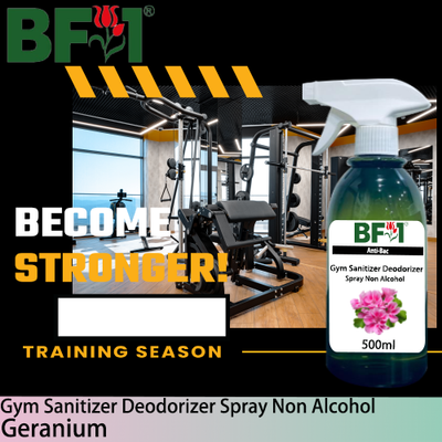 (ABGSD) Geranium Anti-Bac Gym Sanitizer Deodorizer Spray - Non Alcohol - 500ml (ABGSD) Geranium Anti-Bac Gym Sanitizer Deodorizer Spray - Non Alcohol - 500ml