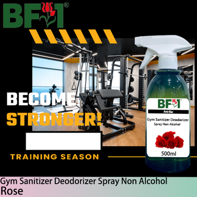 (ABGSD) Rose Anti-Bac Gym Sanitizer Deodorizer Spray - Non Alcohol - 500ml (ABGSD) Rose Anti-Bac Gym Sanitizer Deodorizer Spray - Non Alcohol - 500ml