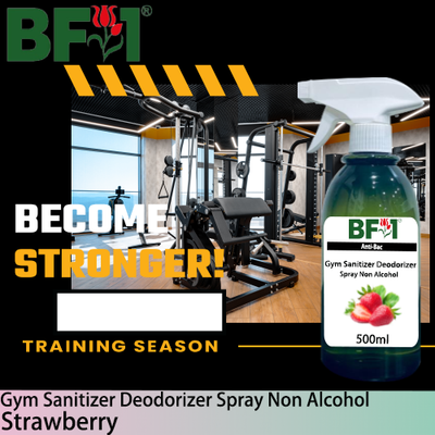 (ABGSD) Strawberry Anti-Bac Gym Sanitizer Deodorizer Spray - Non Alcohol - 500ml (ABGSD) Strawberry Anti-Bac Gym Sanitizer Deodorizer Spray - Non Alcohol - 500ml