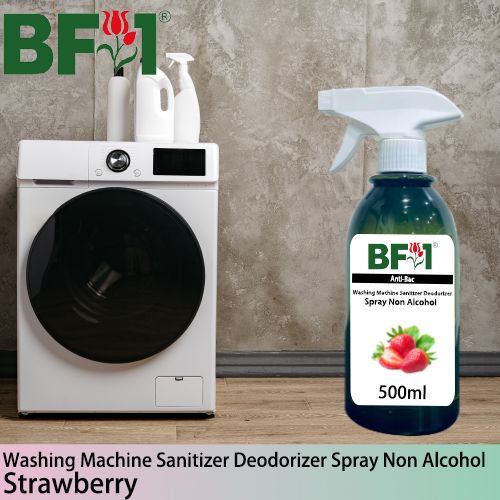 (ABWMSD) Strawberry Anti-Bac Washing Machine Sanitizer Deodorizer Spray - Non Alcohol - 500ml (ABWMSD) Strawberry Anti-Bac Washing Machine Sanitizer Deodorizer Spray - Non Alcohol - 500ml