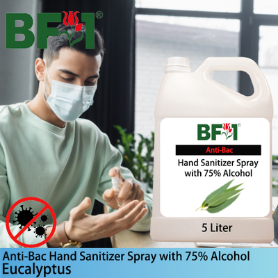 Anti-Bac Hand Sanitizer Spray with 75% Alcohol (ABHSS) - Eucalyptus - 5L