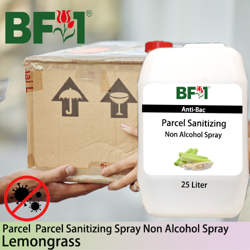 Anti-Bac Parcel Sanitizing Spray Non Alcohol (ABPS) - Lemongrass - 25L Anti-Bac Parcel Sanitizing Spray Non Alcohol (ABPS) - Lemongrass - 25L