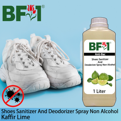 Anti-Bac Shoes Sanitizer and Deodorizer Spray (ABSSD) - Non Alcohol with lime - Kaffir Lime - 1L