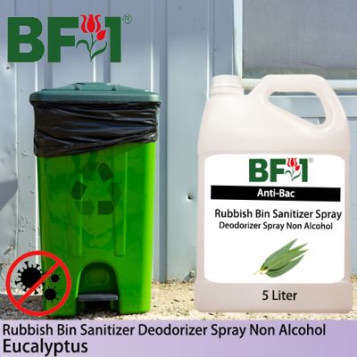 (ABRBSD) Eucalyptus Anti-Bac Rubbish Bin Sanitizer Deodorizer Spray - Non Alcohol - 5L (ABRBSD) Eucalyptus Anti-Bac Rubbish Bin Sanitizer Deodorizer Spray - Non Alcohol - 5L