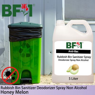 (ABRBSD) Honey Melon Anti-Bac Rubbish Bin Sanitizer Deodorizer Spray - Non Alcohol - 5L (ABRBSD) Honey Melon Anti-Bac Rubbish Bin Sanitizer Deodorizer Spray - Non Alcohol - 5L