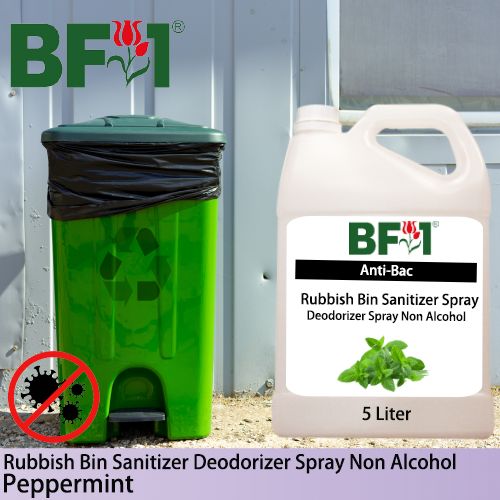 (ABRBSD) mint - Peppermint Anti-Bac Rubbish Bin Sanitizer Deodorizer Spray - Non Alcohol - 5L