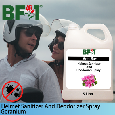 Helmet Sanitizer And Deodorizer Spray - Geranium - 5L