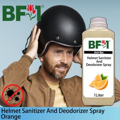 Helmet Sanitizer And Deodorizer Spray - Orange - 1L