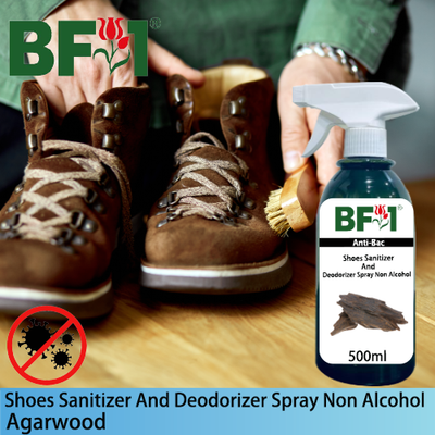 Anti-Bac Shoes Sanitizer and Deodorizer Spray (ABSSD) - Non Alcohol with Agarwood - 500ml
