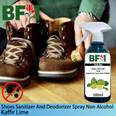 Anti-Bac Shoes Sanitizer and Deodorizer Spray (ABSSD) - Non Alcohol with lime - Kaffir Lime - 500ml