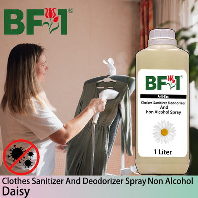 Anti-Bac Clothes Sanitizer and Deodorizer Spray (ABCSD) - Non Alcohol with Daisy - 1L
