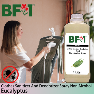 Anti-Bac Clothes Sanitizer and Deodorizer Spray (ABCSD) - Non Alcohol with Eucalyptus - 1L