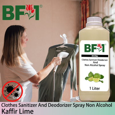 Anti-Bac Clothes Sanitizer and Deodorizer Spray (ABCSD) - Non Alcohol with lime - Kaffir Lime - 1L