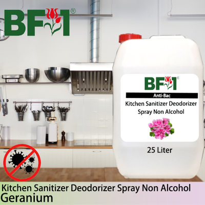 (ABKSD) Geranium Anti-Bac Kitchen Sanitizer Deodorizer Spray - Non Alcohol - 25L