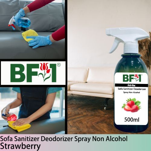 (ABSSD1) Strawberry Anti-Bac Sofa Sanitizer Deodorizer Spray - Non Alcohol - 500ml (ABSSD1) Strawberry Anti-Bac Sofa Sanitizer Deodorizer Spray - Non Alcohol - 500ml