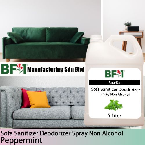 (ABSSD1) mint - Peppermint Anti-Bac Sofa Sanitizer Deodorizer Spray - Non Alcohol - 5L (ABSSD1) mint - Peppermint Anti-Bac Sofa Sanitizer Deodorizer Spray - Non Alcohol - 5L