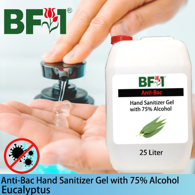 Anti-Bac Hand Sanitizer Gel with 75% Alcohol (ABHSG) - Eucalyptus - 25L Anti-Bac Hand Sanitizer Gel with 75% Alcohol (ABHSG) - Eucalyptus - 25L