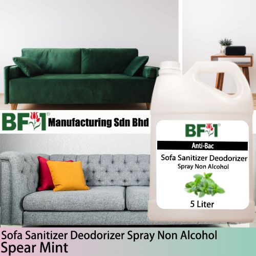 (ABSSD1) mint - Spear Mint Anti-Bac Sofa Sanitizer Deodorizer Spray - Non Alcohol - 5L (ABSSD1) mint - Spear Mint Anti-Bac Sofa Sanitizer Deodorizer Spray - Non Alcohol - 5L