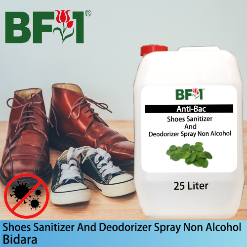 Anti-Bac Shoes Sanitizer and Deodorizer Spray (ABSSD) - Non Alcohol with Bidara - 25L Anti-Bac Shoes Sanitizer and Deodorizer Spray (ABSSD) - Non Alcohol with Bidara - 25L