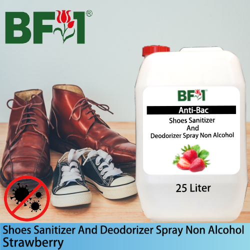 Anti-Bac Shoes Sanitizer and Deodorizer Spray (ABSSD) - Non Alcohol with Strawberry - 25L Anti-Bac Shoes Sanitizer and Deodorizer Spray (ABSSD) - Non Alcohol with Strawberry - 25L