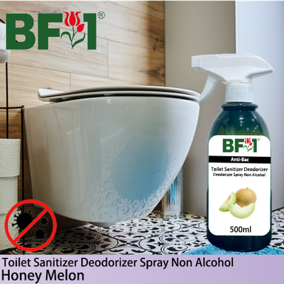 (ABTSD) Honey Melon Anti-Bac Toilet Sanitizer Deodorizer Spray - Non Alcohol - 500ml