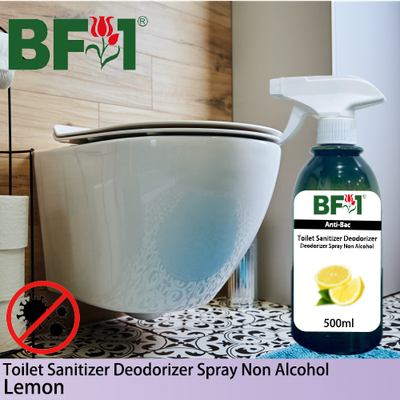 (ABTSD) Lemon Anti-Bac Toilet Sanitizer Deodorizer Spray - Non Alcohol - 500ml